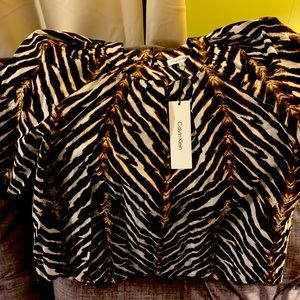 New CK animal print short sleeve shirt.